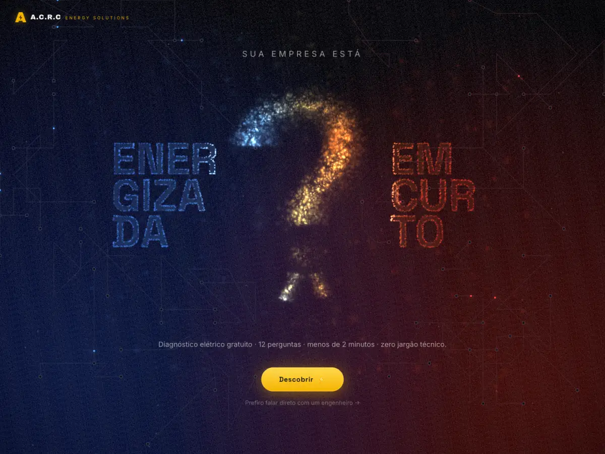ACRC Energia website hero