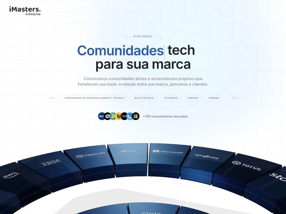 iMasters Enterprise website hero